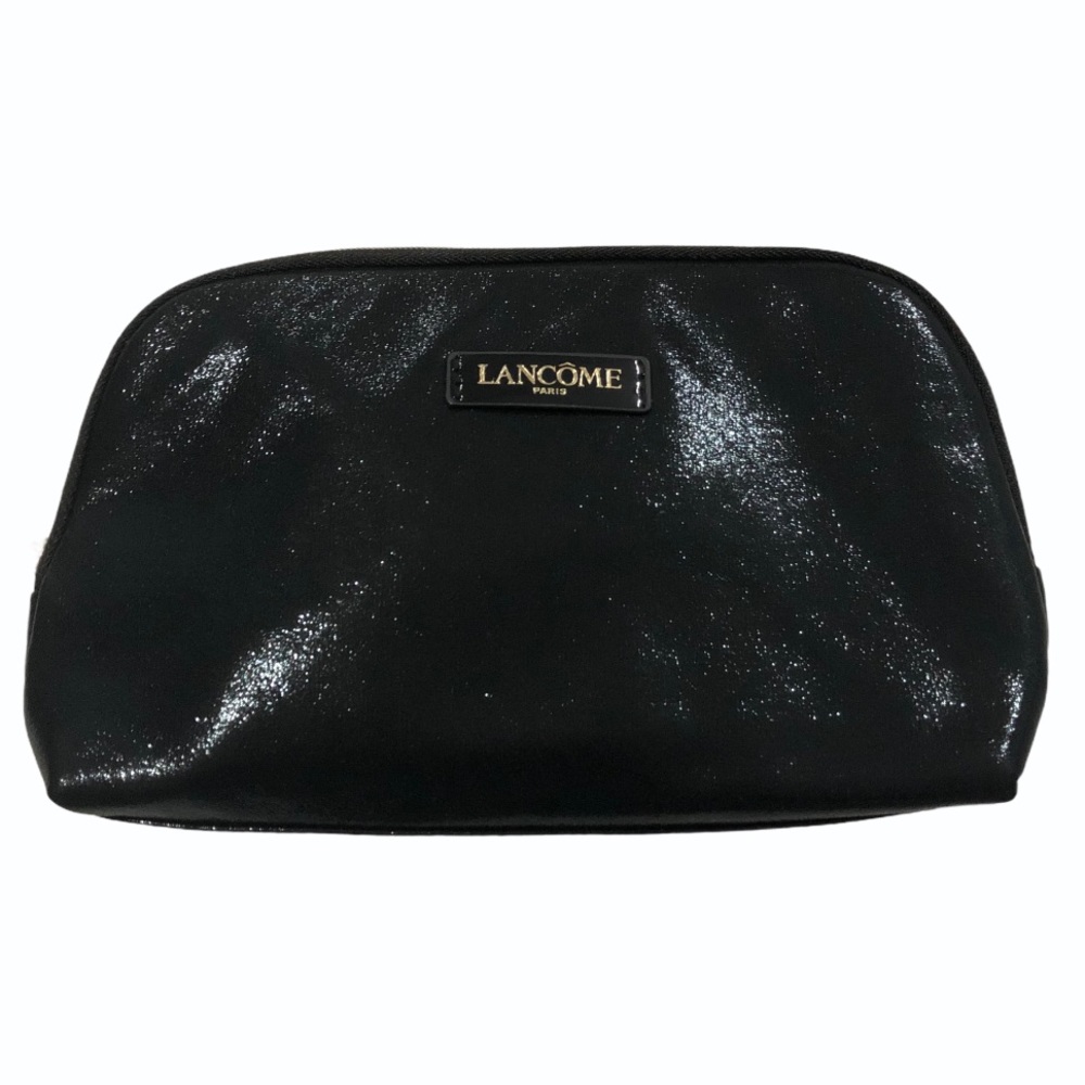 NWOT Lancôme Paris Black Glitter Cosmetic Bag